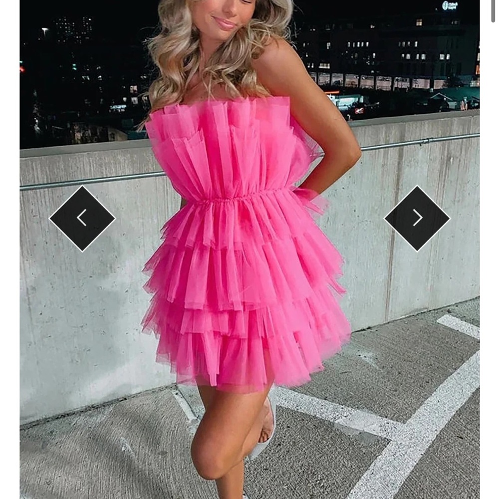 Pink tule dress